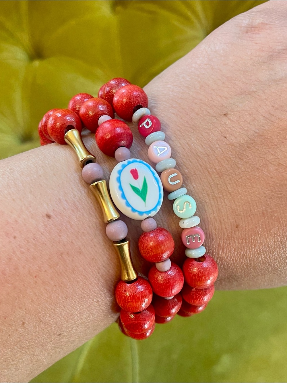 Mahjong Bracelet Stack